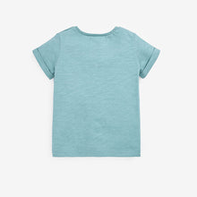 Load image into Gallery viewer, Blue Little Bro Slogan Baby T-Shirt (0mths-18mths)