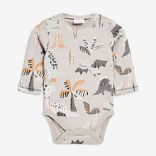 Load image into Gallery viewer, Grey Dino Baby Denim Dungaree And Bodysuit Set (0mths-18mths)