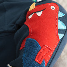 Load image into Gallery viewer, Denim Blue/Red Bright Baby 2 Piece Dungarees And Bodysuit Set (0mths-9mths)