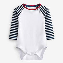 Load image into Gallery viewer, Denim Blue/Red Bright Baby 2 Piece Dungarees And Bodysuit Set (0mths-9mths)