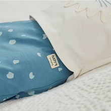 Load image into Gallery viewer, White and Blue Baby 2 Pack T-Shirt & Leggings Set (0mths-18mths)