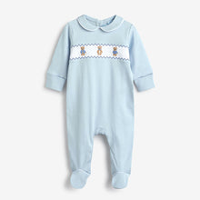 Load image into Gallery viewer, Blue Bear Baby Sleepsuits 3 Pack (0mths-18nths)