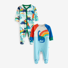Load image into Gallery viewer, 2 Pack Baby Sleepsuits (0-18mths)