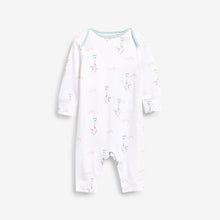 Load image into Gallery viewer, Blue Character 4 Pack Sleepsuits (0-18mths)
