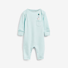 Load image into Gallery viewer, Blue Character 4 Pack Sleepsuits (0-18mths)