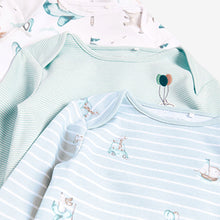 Load image into Gallery viewer, Blue Character 4 Pack Sleepsuits (0-18mths)