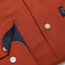 Load image into Gallery viewer, Burnt Orange Regular Fit Single Cuff Easy Iron Button Down Oxford Shirt