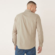 Load image into Gallery viewer, Brown Stone Slim Fit Single Cuff Easy Iron Button Down Oxford Shirt