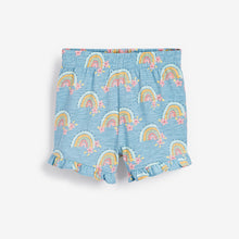 Load image into Gallery viewer, Blue/Orange Unicorn Charactar 3 Pack Short Pyjamas (9mths-8yrs)