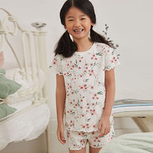 Load image into Gallery viewer, Pink/Cream Short Pyjamas 3 Pack (3-12yrs)