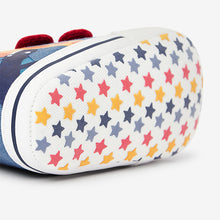 Load image into Gallery viewer, Blue/Red Character Pram Two Strap Baby Boots (0-18mths)