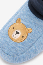 Load image into Gallery viewer, Navy Blue Baby 2 Pack Cotton Rich Booties (0-18mths)