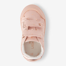 Load image into Gallery viewer, Pink Machine Washable Canvas Toe Bumper Trainers (Younger Girl)