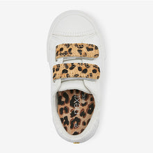 Load image into Gallery viewer, Animal Quilted Animal Strap Trainers (Younger Girl)