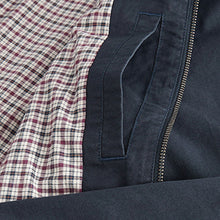 Load image into Gallery viewer, Navy Blue Shower Resistant Collar Harrington Jacket