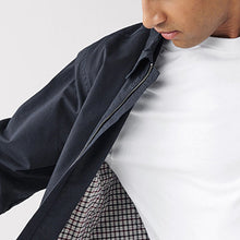 Load image into Gallery viewer, Navy Blue Shower Resistant Collar Harrington Jacket