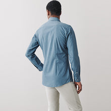 Load image into Gallery viewer, White/Blue 2 Pack Long Sleeve Shirts