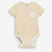 Load image into Gallery viewer, Neutral 5 Pack Short Sleeve Baby Bodysuits (0mths-18mths)