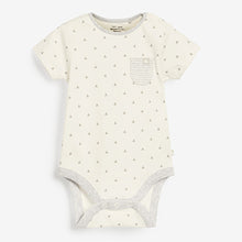 Load image into Gallery viewer, Neutral 5 Pack Short Sleeve Baby Bodysuits (0mths-18mths)