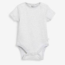 Load image into Gallery viewer, Neutral 5 Pack Short Sleeve Baby Bodysuits (0mths-18mths)