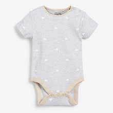 Load image into Gallery viewer, Neutral 5 Pack Short Sleeve Baby Bodysuits (0mths-18mths)