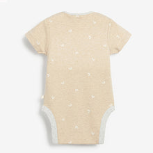 Load image into Gallery viewer, Neutral 5 Pack Short Sleeve Baby Bodysuits (0mths-18mths)