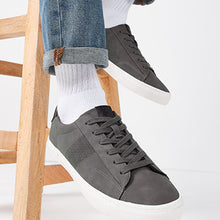 Load image into Gallery viewer, Grey Perforated Side Trainers