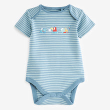Load image into Gallery viewer, Mint Green Transport 3 Pack Short Sleeve Bodysuits (0-18mths)