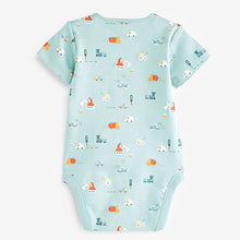 Load image into Gallery viewer, Mint Green Transport 3 Pack Short Sleeve Bodysuits (0-18mths)