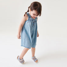 Load image into Gallery viewer, Denim Collar Playsuit (3mths-7yrs)