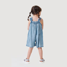 Load image into Gallery viewer, Denim Collar Playsuit (3mths-7yrs)