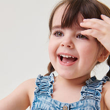Load image into Gallery viewer, Denim Collar Playsuit (3mths-7yrs)