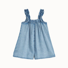 Load image into Gallery viewer, Denim Collar Playsuit (3mths-7yrs)