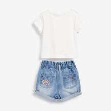 Load image into Gallery viewer, Denim 3 Piece Denim Shorts Set (3mths-6yrs)