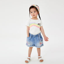 Load image into Gallery viewer, Denim 3 Piece Denim Shorts Set (3mths-6yrs)
