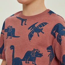 Load image into Gallery viewer, Blue/Orange/Green Dino 3 Pack Short Pyjamas (9mths-10yrs)