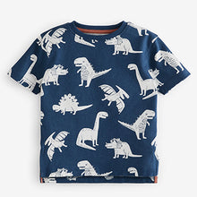 Load image into Gallery viewer, Blue/Orange/Green Dino 3 Pack Short Pyjamas (9mths-10yrs)