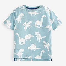 Load image into Gallery viewer, Blue/Orange/Green Dino 3 Pack Short Pyjamas (9mths-10yrs)