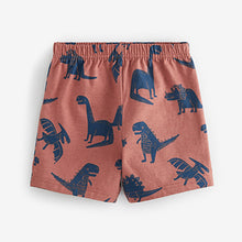 Load image into Gallery viewer, Blue/Orange/Green Dino 3 Pack Short Pyjamas (9mths-10yrs)