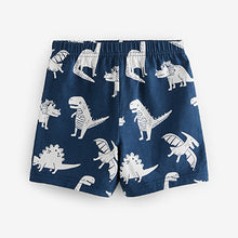 Load image into Gallery viewer, Blue/Orange/Green Dino 3 Pack Short Pyjamas (9mths-10yrs)