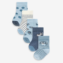 Load image into Gallery viewer, Blue Lion 5 Pack Baby Socks (0mths-2yrs)
