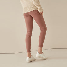 Load image into Gallery viewer, Rose Pink Zip Detail Skinny Trousers