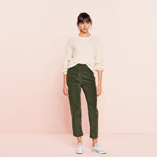 Load image into Gallery viewer, Cord Mom Olive Green Jeans
