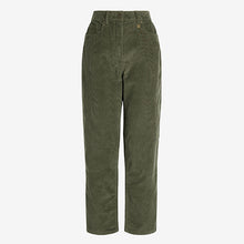 Load image into Gallery viewer, Cord Mom Olive Green Jeans