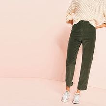Load image into Gallery viewer, Cord Mom Olive Green Jeans