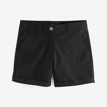 Load image into Gallery viewer, Black  Chino Shorts