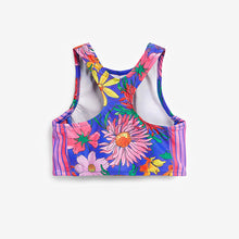 Load image into Gallery viewer, Cobalt Blue Floral Bikini (3-12yrs)
