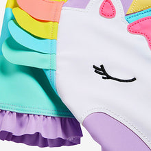 Load image into Gallery viewer, Lilac Purple Applique Character Swimsuit (3mths-6yrs)