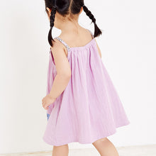 Load image into Gallery viewer, Lilac Purple Animal Print Sundress (3mths-6yrs)