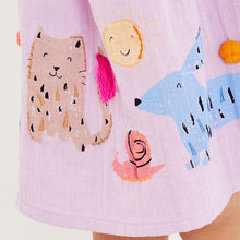 Load image into Gallery viewer, Lilac Purple Animal Print Sundress (3mths-6yrs)